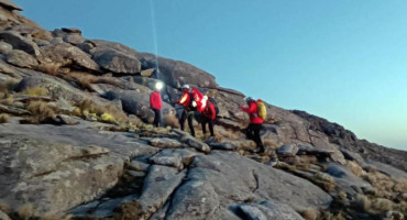 Rescate en el Cerro Champaquí. Foto: Telam