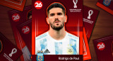 Mundial Qatar 2022, Canal 26, perfil, Rodrigo de Paul