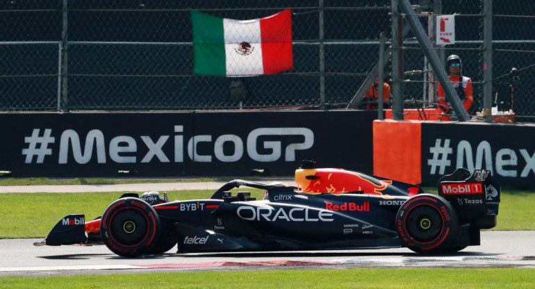 Max Verstappen, ganador del Gran Premio de México. Foto: Reuters.