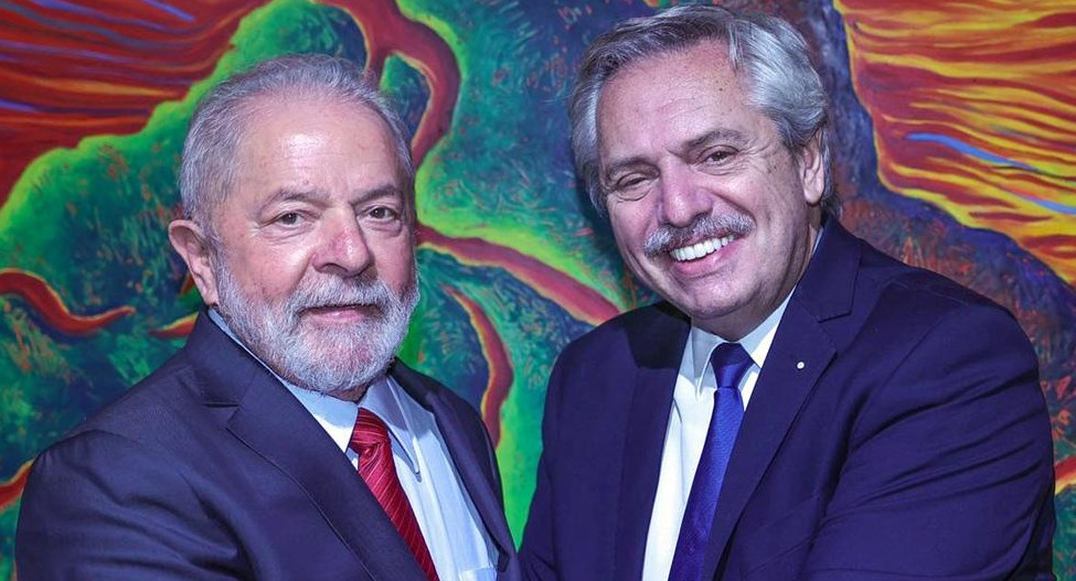 Lula da Silva y Alberto Fernández. Foto Télam, Twitter