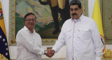 Gustavo Petro y Nicolás Maduro. Foto: EFE