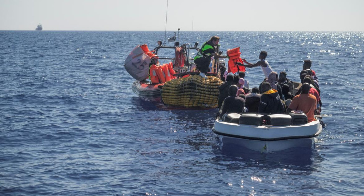 Inmigrantes rescatados en el mar Mediterráneo_Reuters