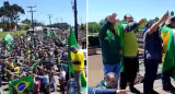 Saludo nazi de manifestantes de Bolsonaro. Foto: captura de video