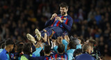 La despedida de Gerard Piqué. Foto: EFE.