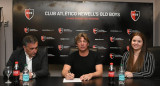 La presentación de Gabriel Heinze como técnico de Newells. Foto: Twitter @Newells.