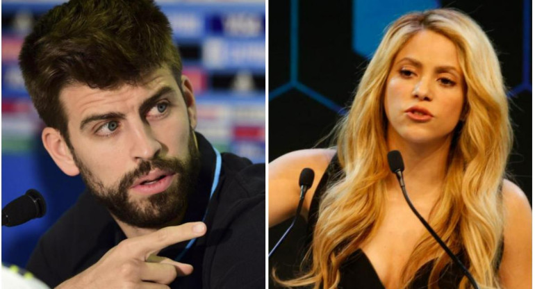 Gerard Piqué y Shakira. Fotos: NA - Reuters