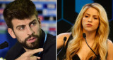 Gerard Piqué y Shakira. Fotos: NA - Reuters