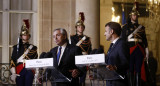 Alberto Fernández y Emmanuel Macron. Foto: EFE.