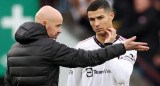 Cristiano Ronaldo y Erik ten Hag; Manchester United. Foto: Reuters.