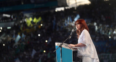 Cristina Kirchner en el Día de la Militancia. Foto: Frente de Todos	