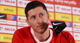 Robert Lewandowski; conferencia de prensa de Polonia. Foto: Reuters.