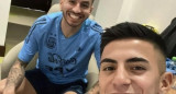 Thiago Almada y Ángel Correa en Qatar. Foto: Instagram.