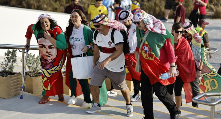 Fanaticos de Qatar 2022. Foto: Reuters	