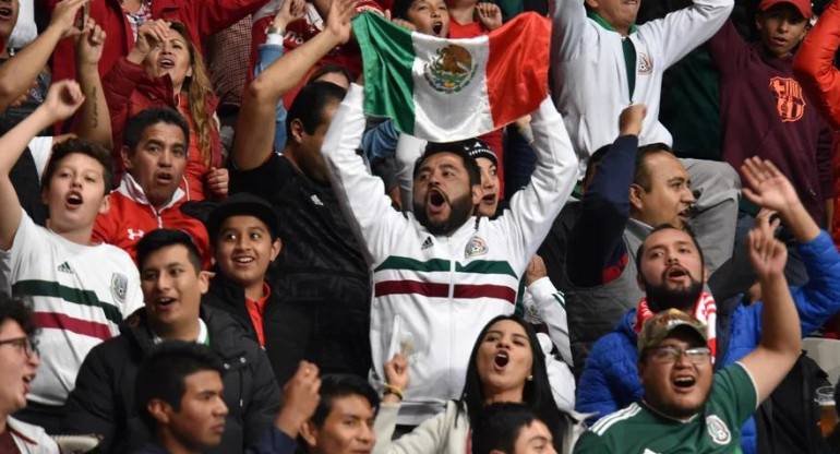 Hinchas mexicanos en Qatar. Foto: REUTERS