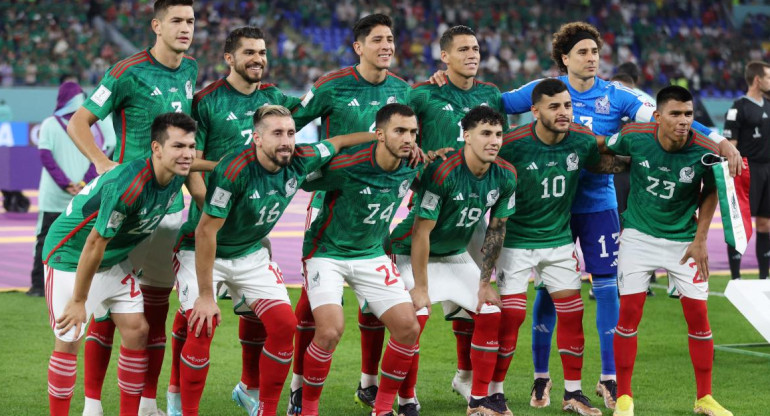 La formación de México vs. Polonia; Qatar 2022. Foto: Reuters.