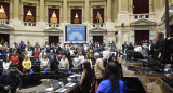 Homenaje a Hebe de Bonafini en la Cámara de Diputados. Foto: Telam.