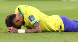 Lesión de Neymar en el partido entre Brasil y Serbia del Mundial de Qatar 2022. Foto: EFE.