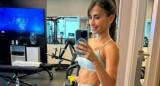 Anto Roccuzzo en el gym de Qatar. Foto: Instagram.