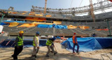 Construcción de estadios en Qatar. Foto: NA.