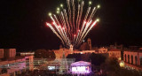 Un clásico de diciembre en Belén es la ceremonia del encendido del árbol navideño. Foto: Télam.