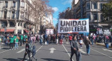 Unidad Piquetera, movilización de este martes. Foto: NA.