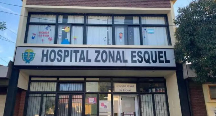 Hospital Zonal de Esquel, en Chubut. Foto: Télam.