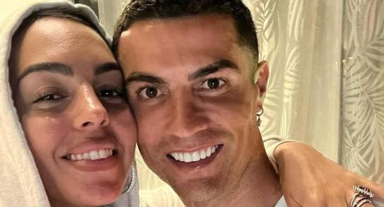 Georgina Rodríguez y Cristiano Ronaldo. Foto: Instagram/georginagio