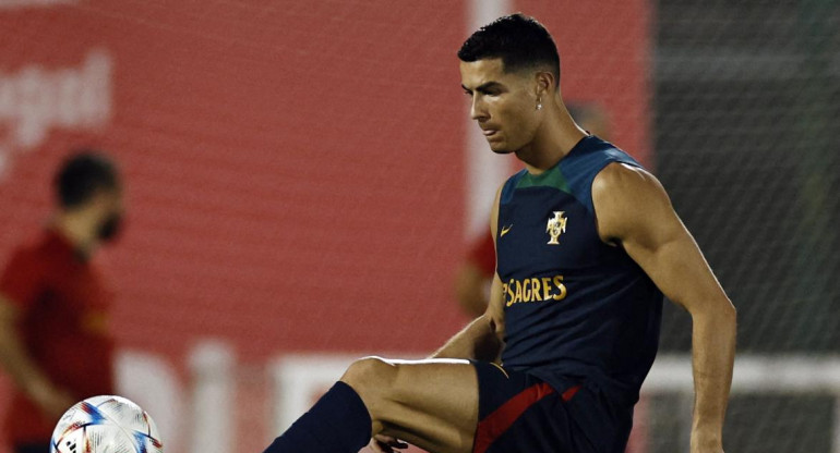 Cristiano Ronaldo en el Mundial de Qatar 2022. Foto: REUTERS.