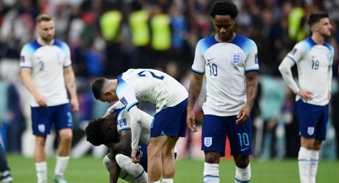 La eliminación de Inglaterra ante Francia. Foto: Reuters.