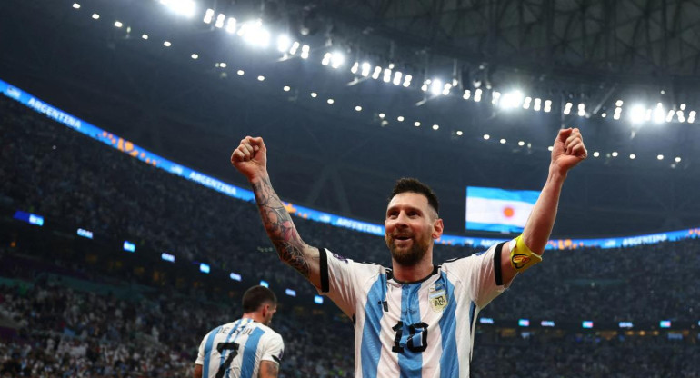 Lionel Messi en el Mundial de Qatar. Foto: REUTERS.