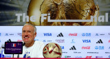 Conferencia de prensa de Didier Deschamps. Foto: REUTERS.