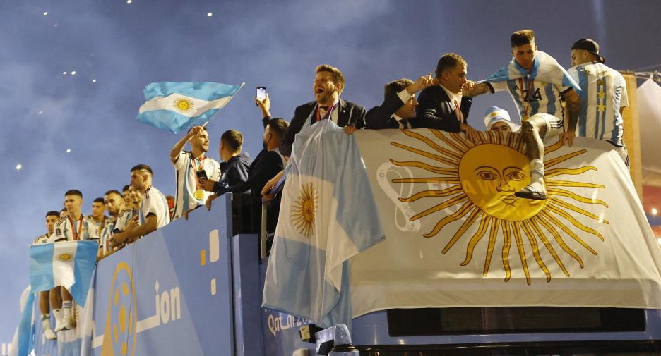 Selección Argentina, festejo en Doha, Reuters