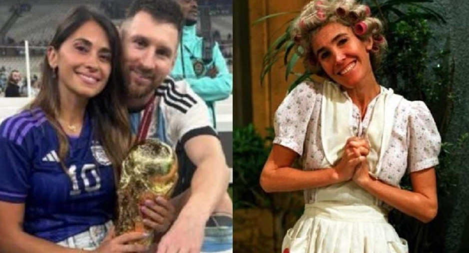 Florinda Meza celebró el triunfo de Argentina con una foto de Messi vestido como "Quico"