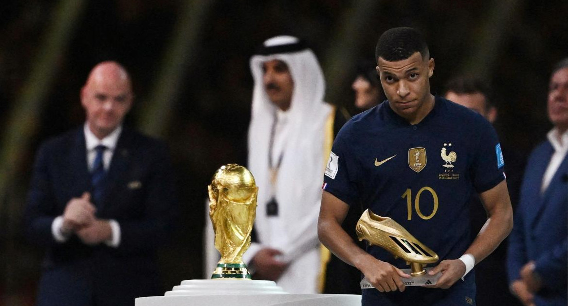 Kylian Mbappé, el máximo goleador del Mundial de Qatar 2022. Foto: Reuters.