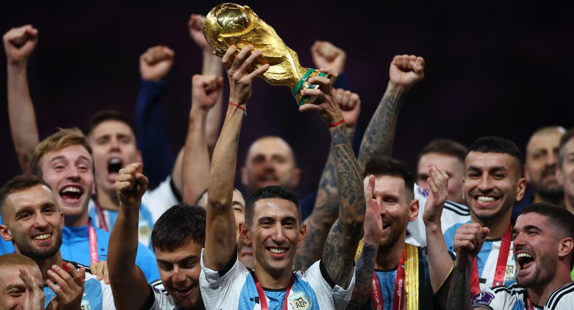 Ángel Di María; Copa del Mundo. Foto: Reuters.