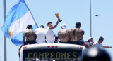 Festejos por Argentina campeón del mundo en Qatar 2022. Foto: REUTERS.