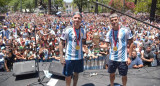 Enzo Fernández y Exequiel Palacios; San Martín. Foto: Intendencia de San Martín.