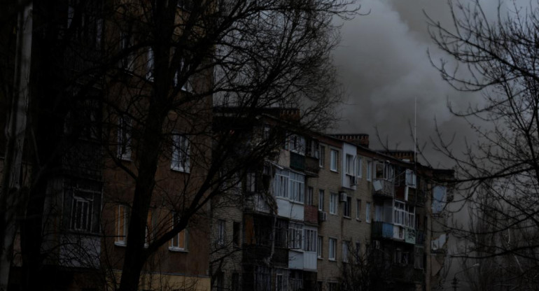 Los combates en Donetsk. Foto: Reuters