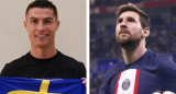 Cristiano Ronaldo y Messi. Foto: NA.