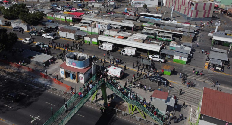 Accidente de trenes en México. Foto: EFE