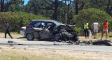 Choque frontal en Punta del Este. Foto: NA.