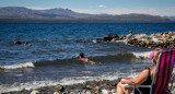 Ola de calor en la Patagonia. Foto: Télam