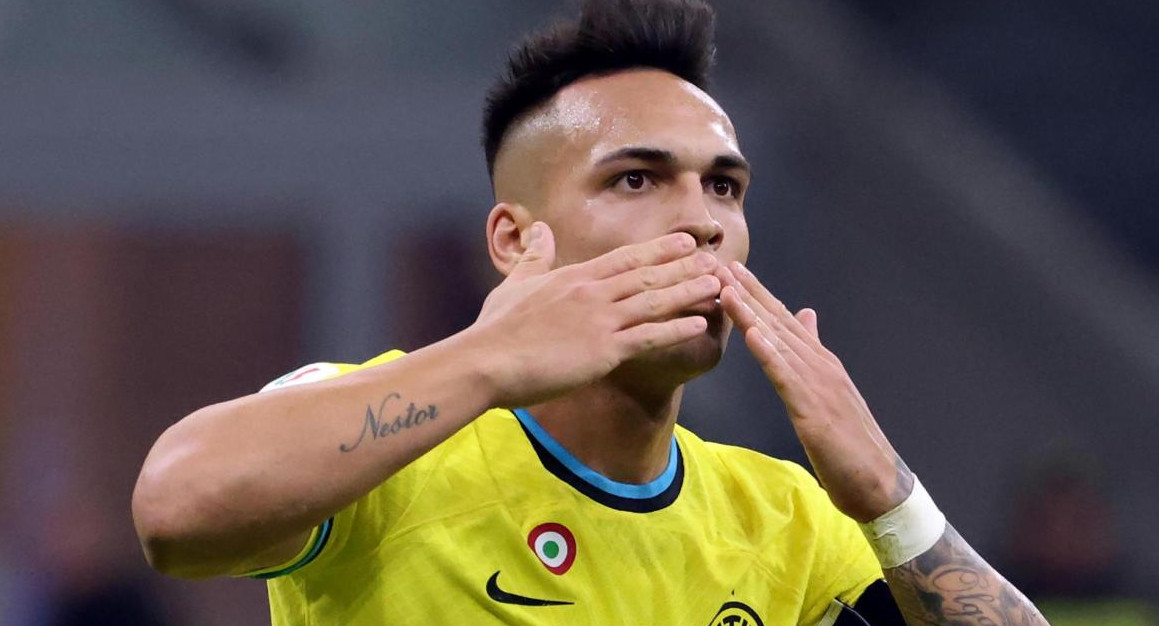 Lautaro Martínez, Copa Italia. Foto: EFE