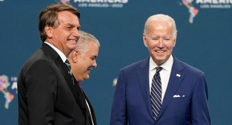 Joe Biden y Jair Bolsonaro. Foto: REUTERS