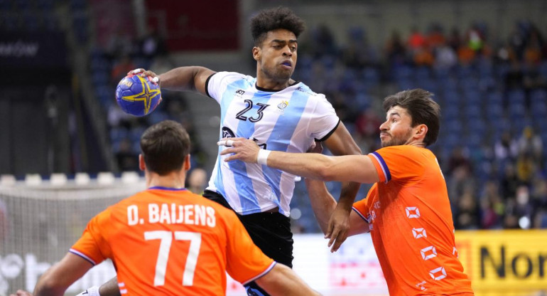 Mundial de Handball 2023, Argentina vs. Países Bajos. Fotos: REUTERS