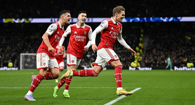 Tottenham-Arsenal; Odegaard. Foto: Reuters.
