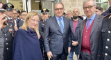 Giorgia Meloni durante una visita a la Fiscalía de Palermo, Sicilia, Italia. Foto: EFE.