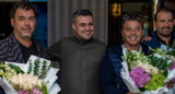 Marcelo Gallardo al ser recibido en Arabia Saudita. Foto: NA