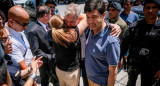 Padres de Fernando Báez Sosa junto a Burlando. Foto: Telam.