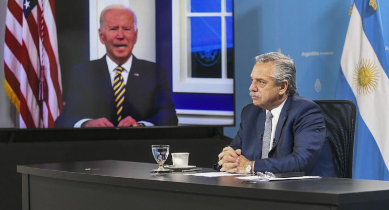Joe Biden y Alberto Fernández, NA